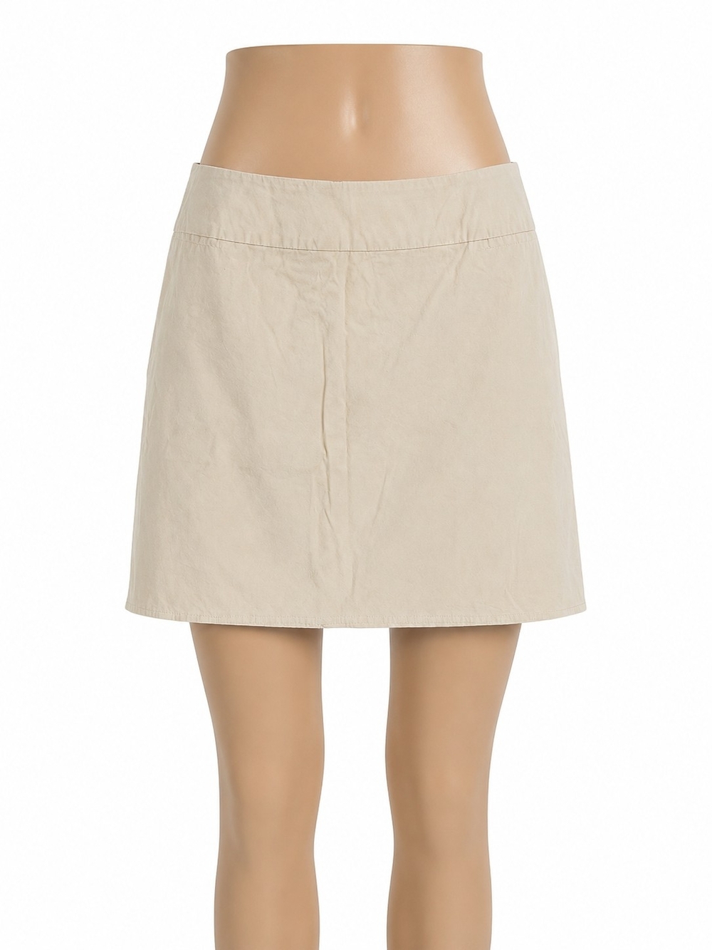 New York & Company Beige A-Line Mini Skirt